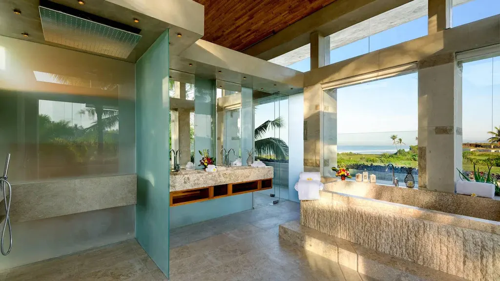Villa Vedas Bathroom with Outdoor View