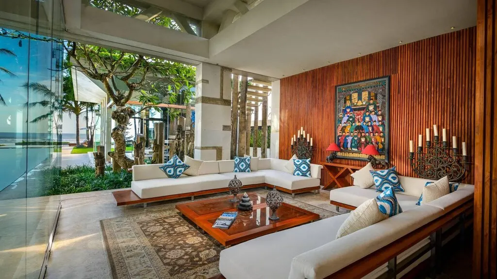 Villa Vedas Living Area with Garden View