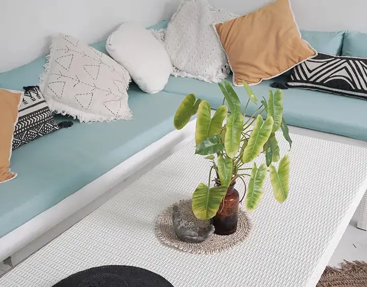 Villa Muse Living Area with sofa and chairs