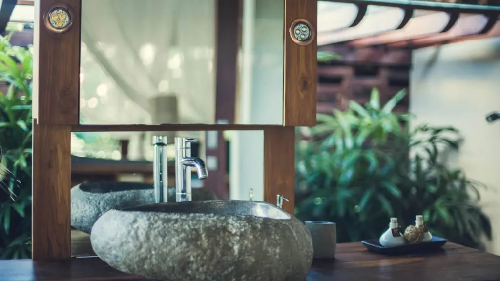 Villa Red Door Bathroom sink