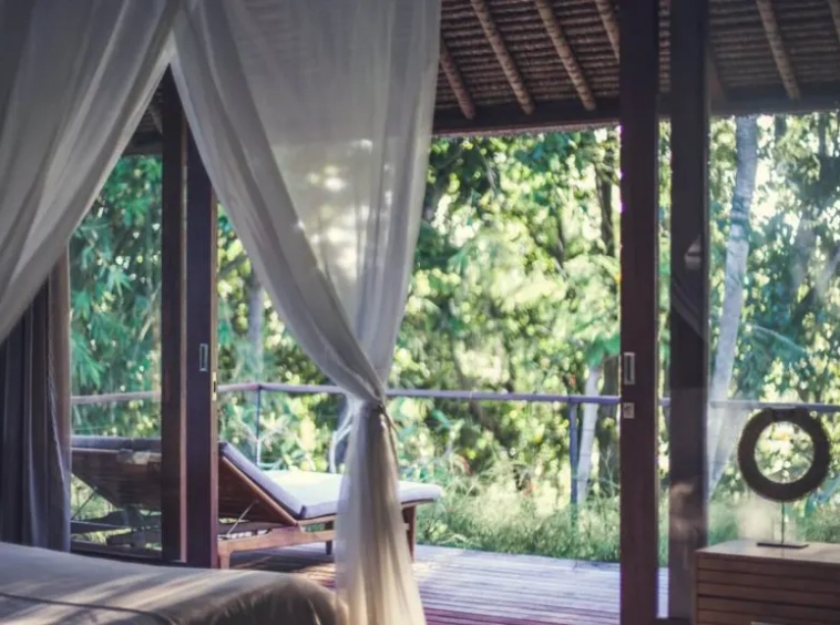 Villa Red Door Bedroom and balcony