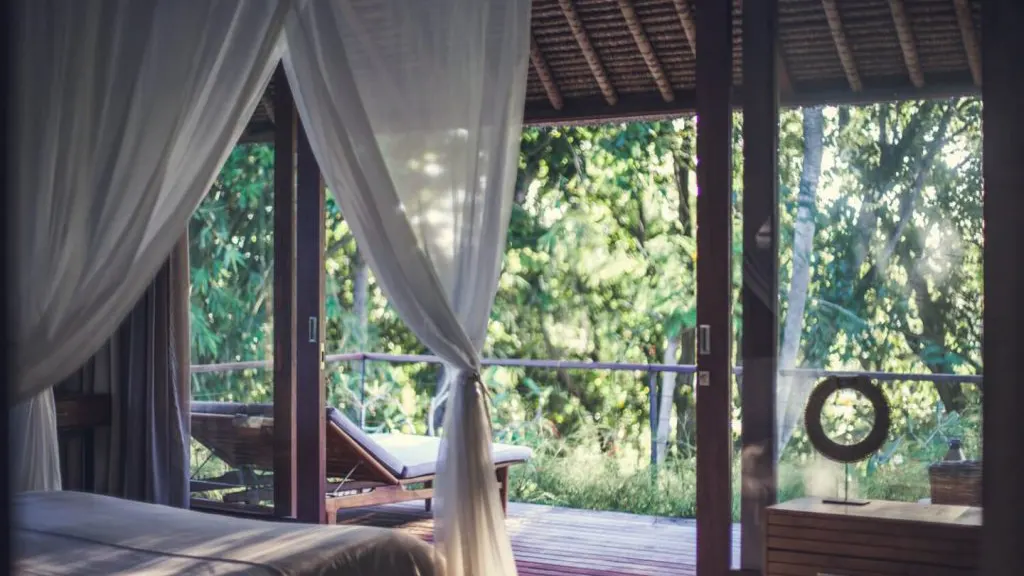 Villa Red Door Bedroom and balcony