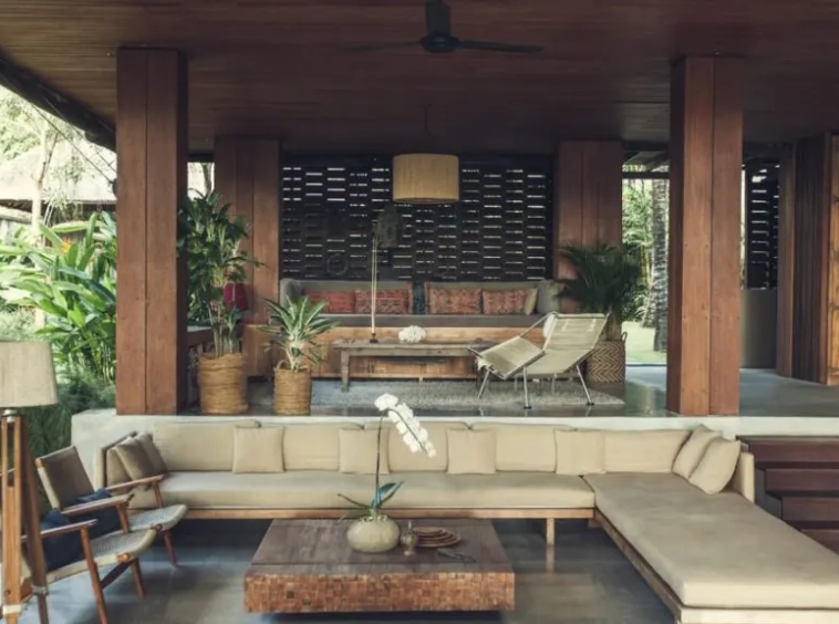 Villa Red Door Living Area with luxury furniture sofa