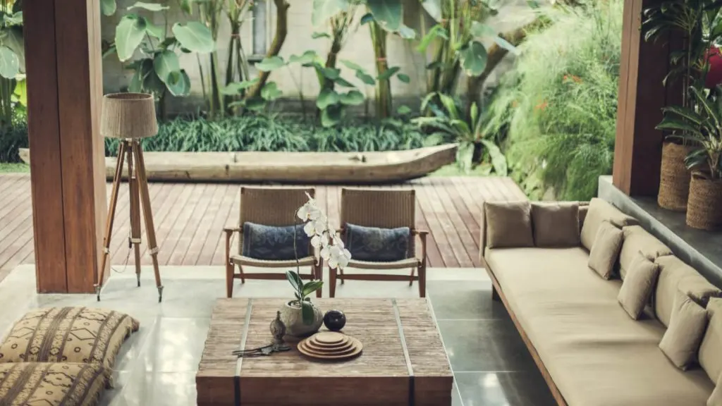 Villa Red Door Living Area with splendid sofa