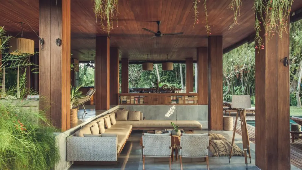 Villa Red Door Living Area and sofa