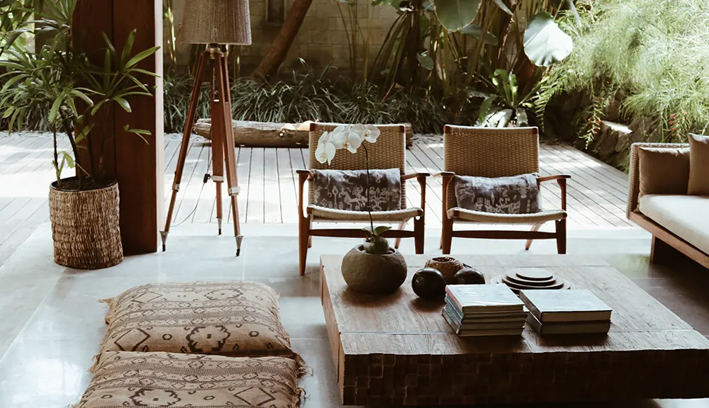 Villa Red Door Living Area and chairs