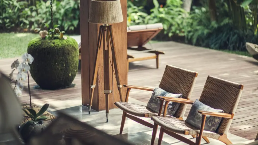 Villa Red Door Living Area and chairs