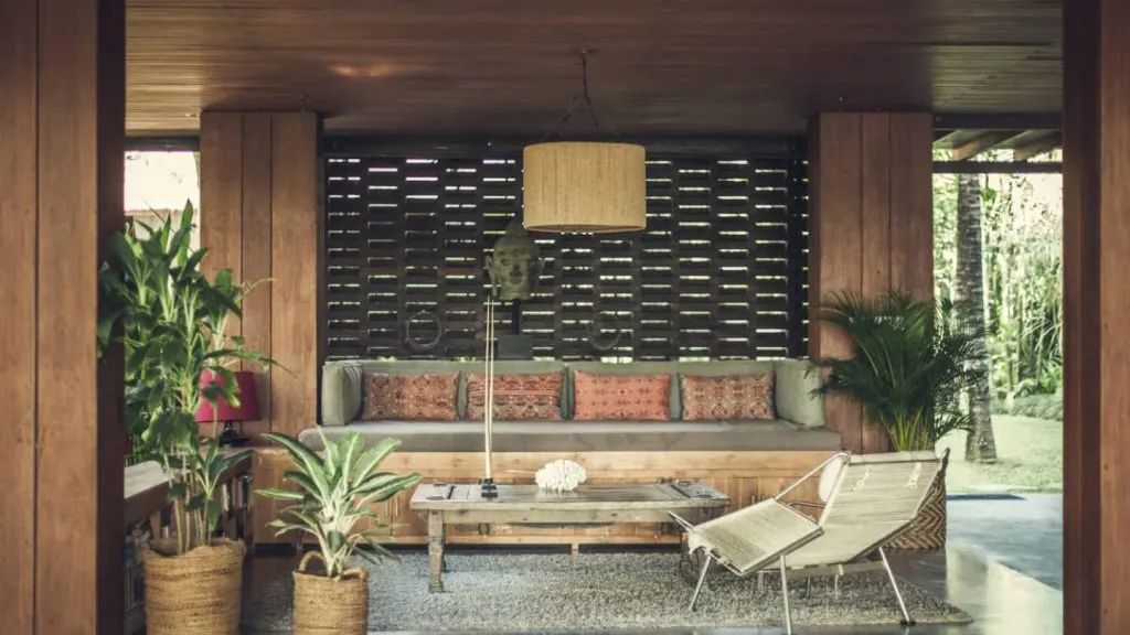 Villa Red Door Living Area with luxury furniture