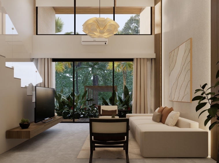 Stunning 2-bedroom Townhouse in Canggu Neighborhood - Living Room