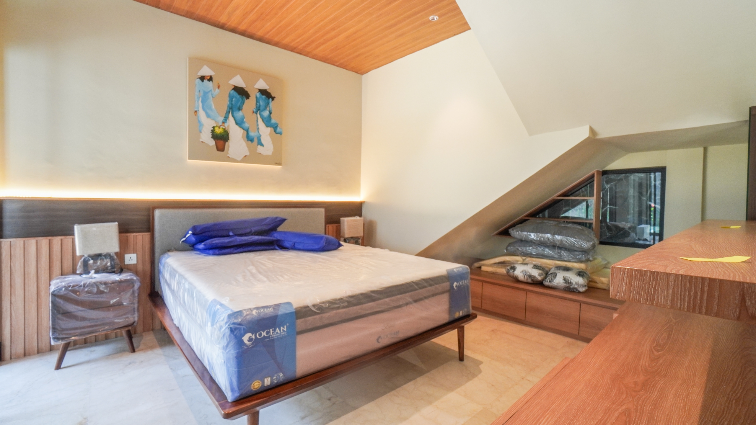 New Sanur Villa with 4 Bedrooms and Green View - Bedroom