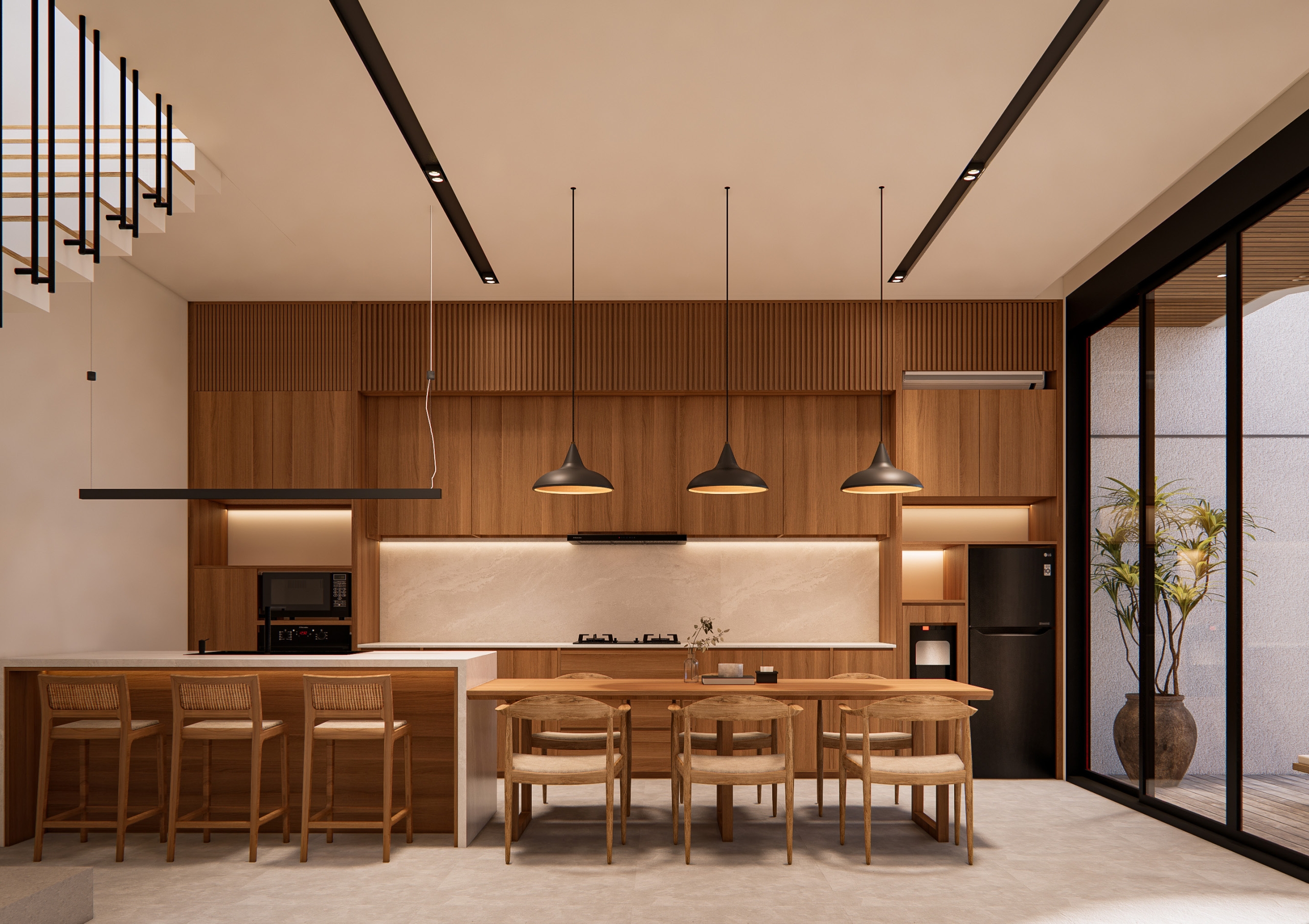 NEW LIFE VILLA 6 ARE - 3D RENDERINGS - Dining Room