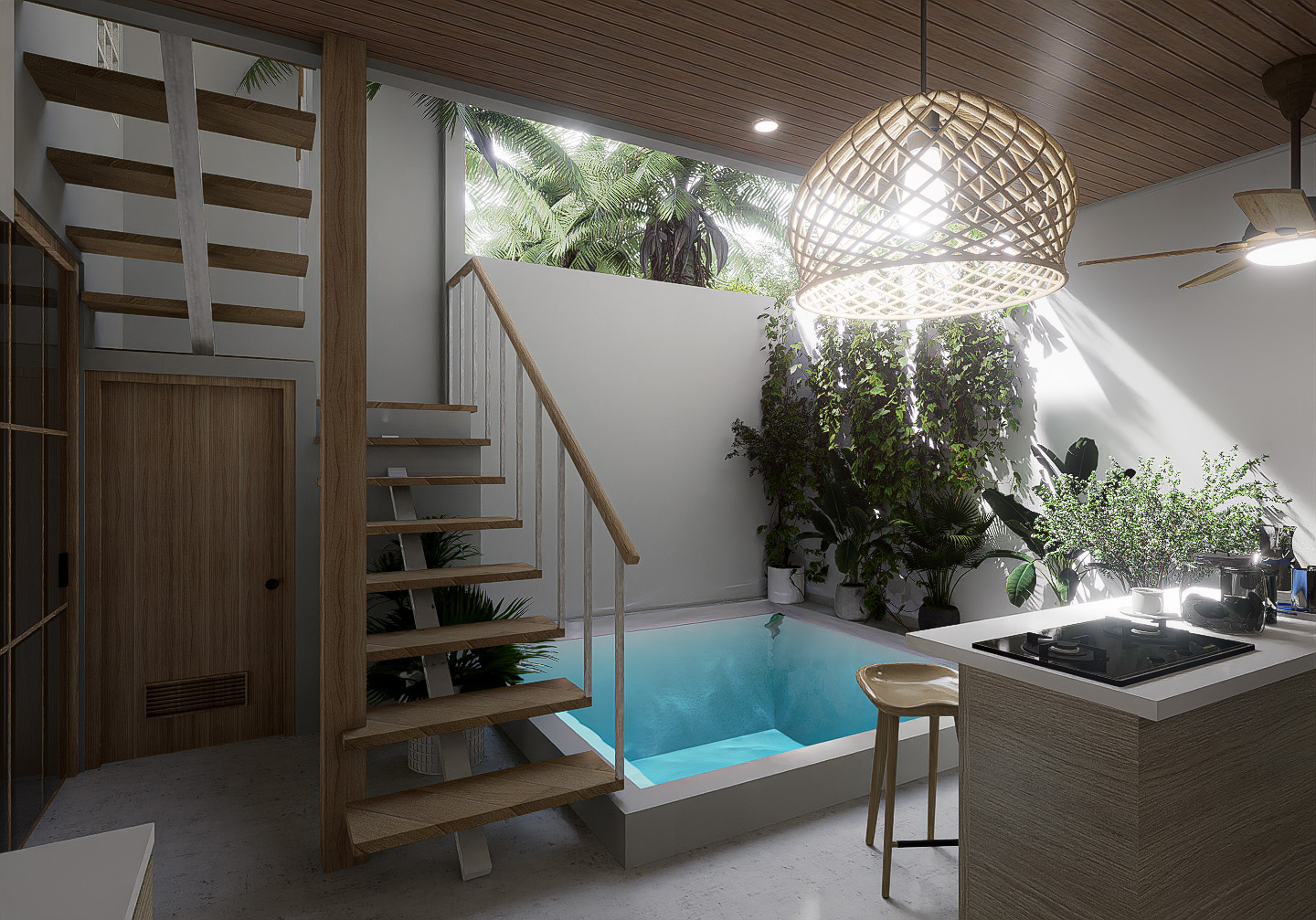 Modern Villa with 2 Bedroom Minutes from Uluwatu Temple - Interior