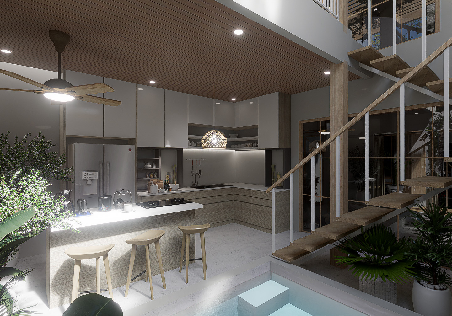 Modern Villa with 2 Bedroom Minutes from Uluwatu Temple - Interior