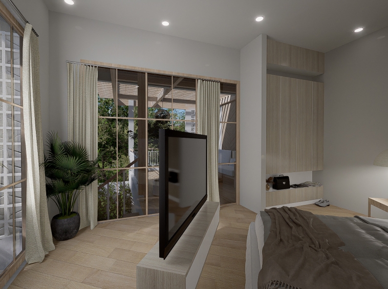 Modern Villa with 2 Bedroom Minutes from Uluwatu Temple - Bedroom