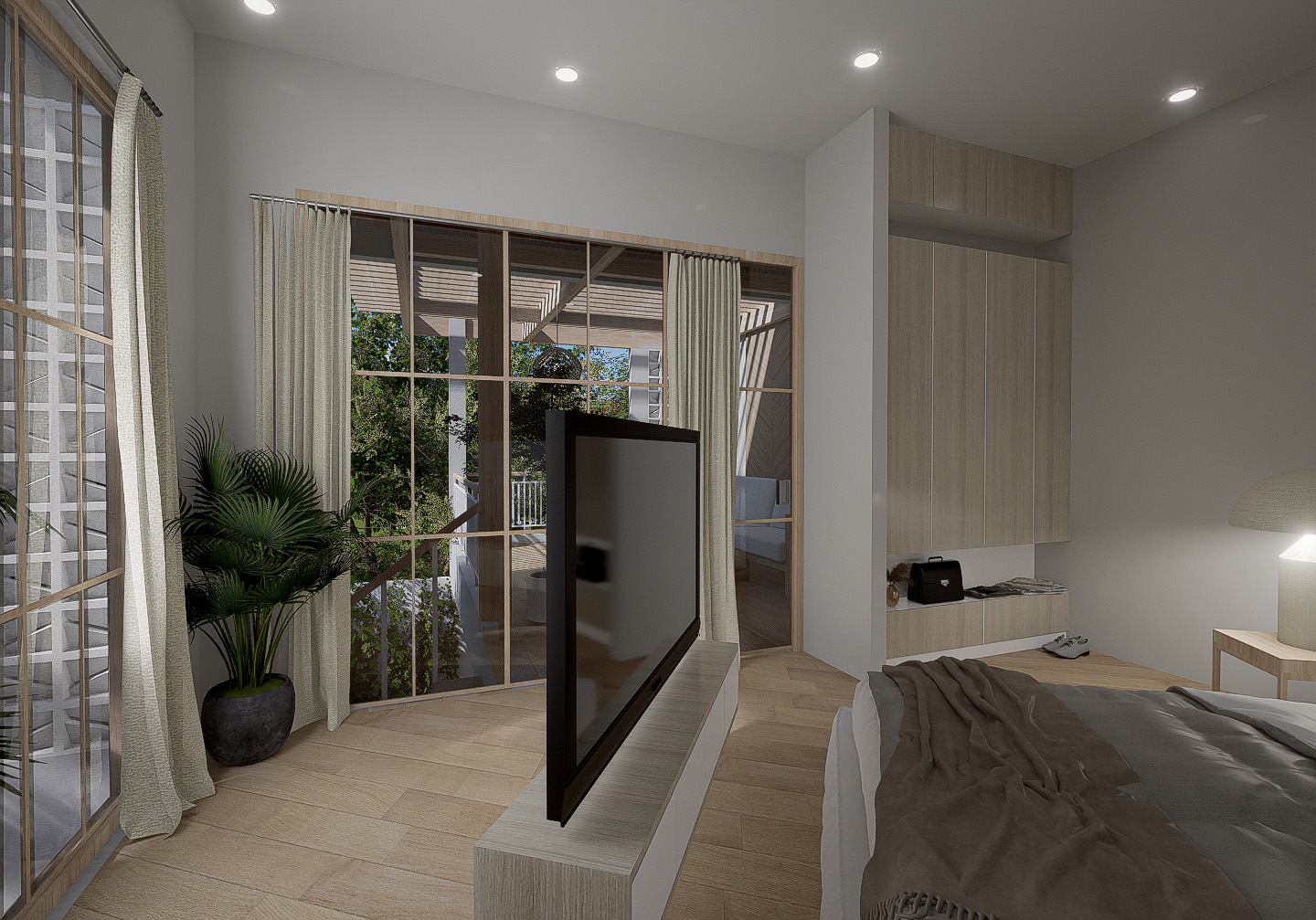 Modern Villa with 2 Bedroom Minutes from Uluwatu Temple - Bedroom