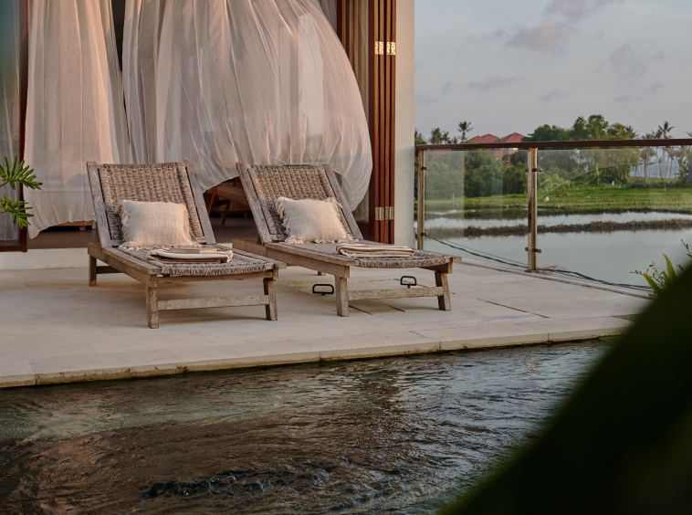 Beautiful Villa with 3 Bedrooms and Rice Field Views in Cemagi - Swimming Pool