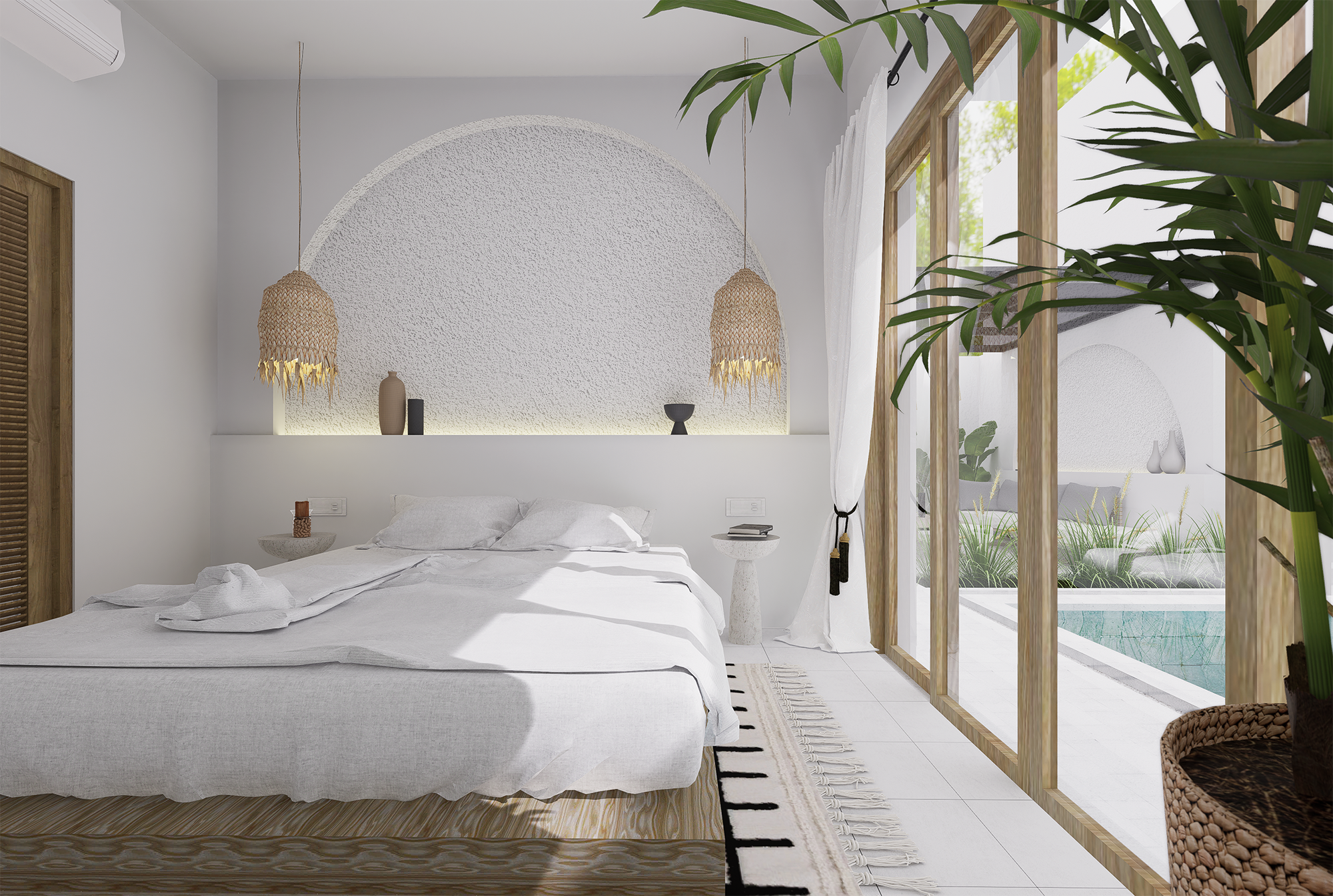 Stylish Villa with 2 Bedrooms in Ungasan, Bali - Bedroom