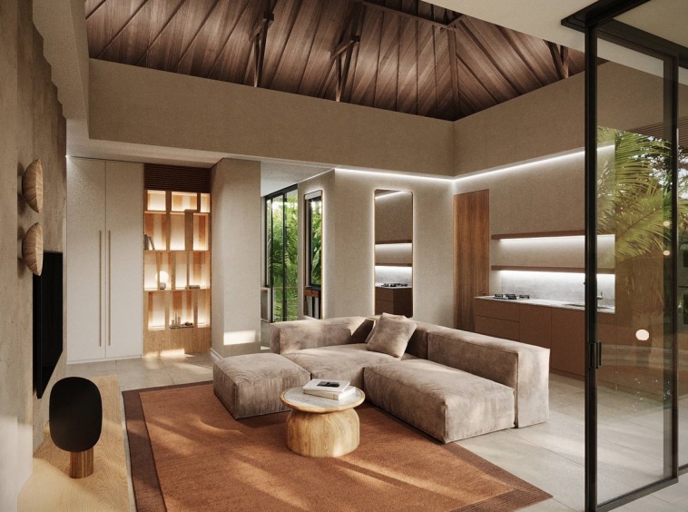 Beautiful Villa with 2 Bedrooms Minutes from Ubud - Living Room