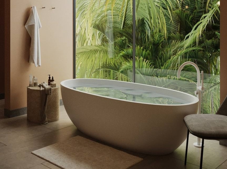 Beautiful Villa with 2 Bedrooms Minutes from Ubud - Bathub