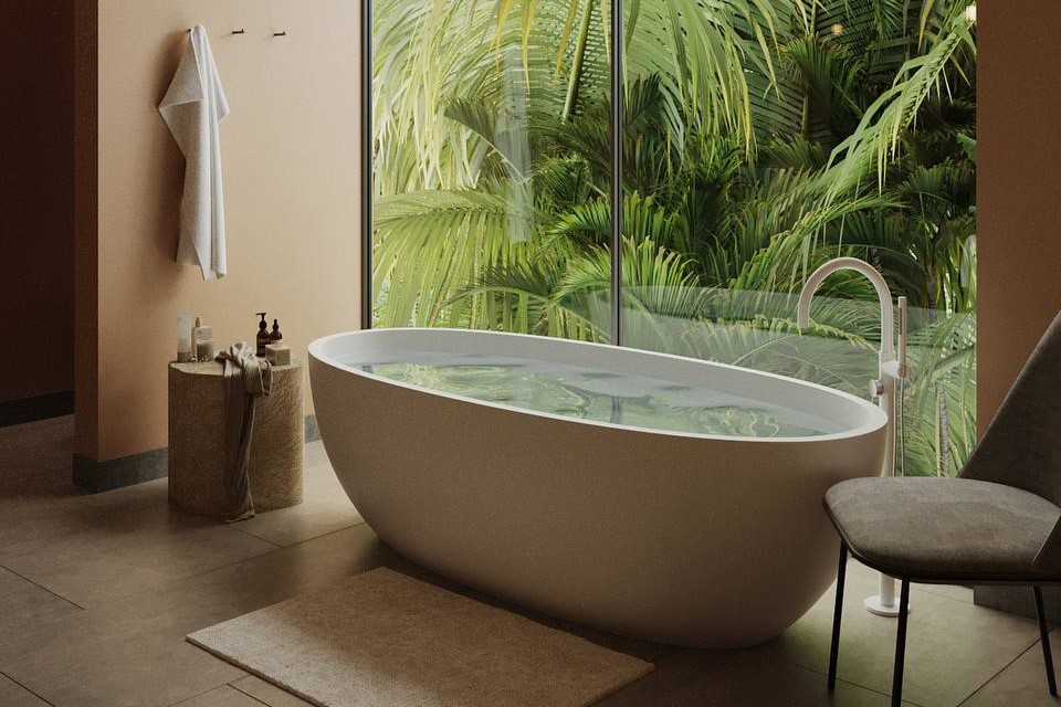 Beautiful Villa with 2 Bedrooms Minutes from Ubud - Bathub