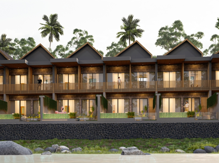 Villa with 2 Bedrooms in Buduk – Back View