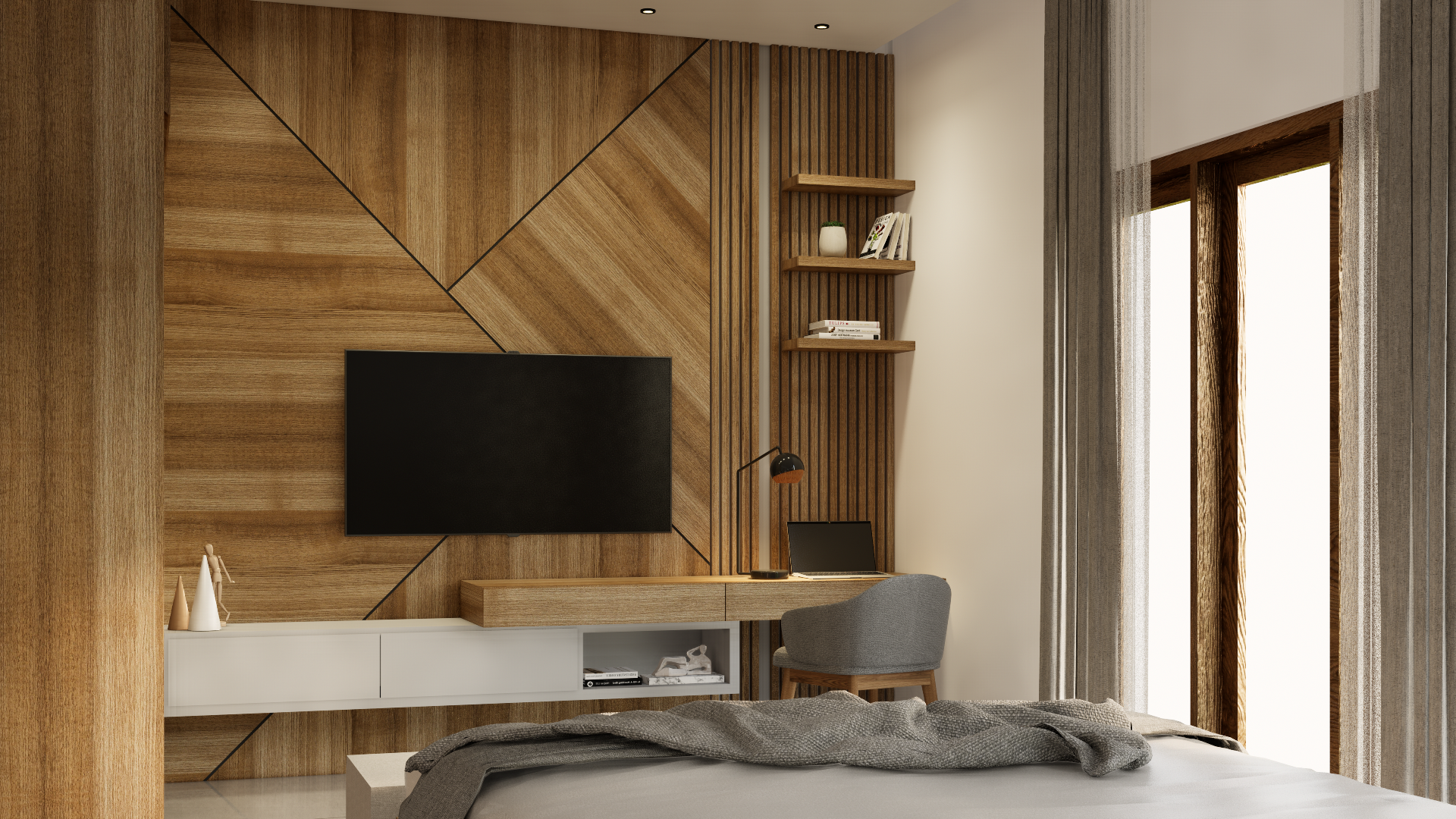 Stunning Villa with 3 Bedrooms in Sanur – Master Bedroom