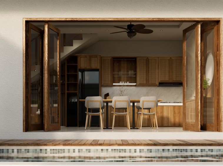 Stunning Villa with 3 Bedrooms in Sanur – Pool Area