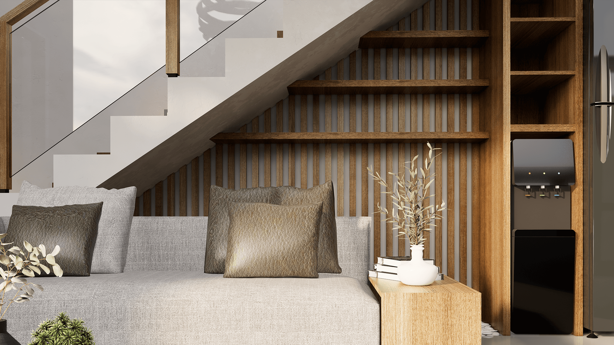 Stunning Villa with 3 Bedrooms in Sanur – Living Area