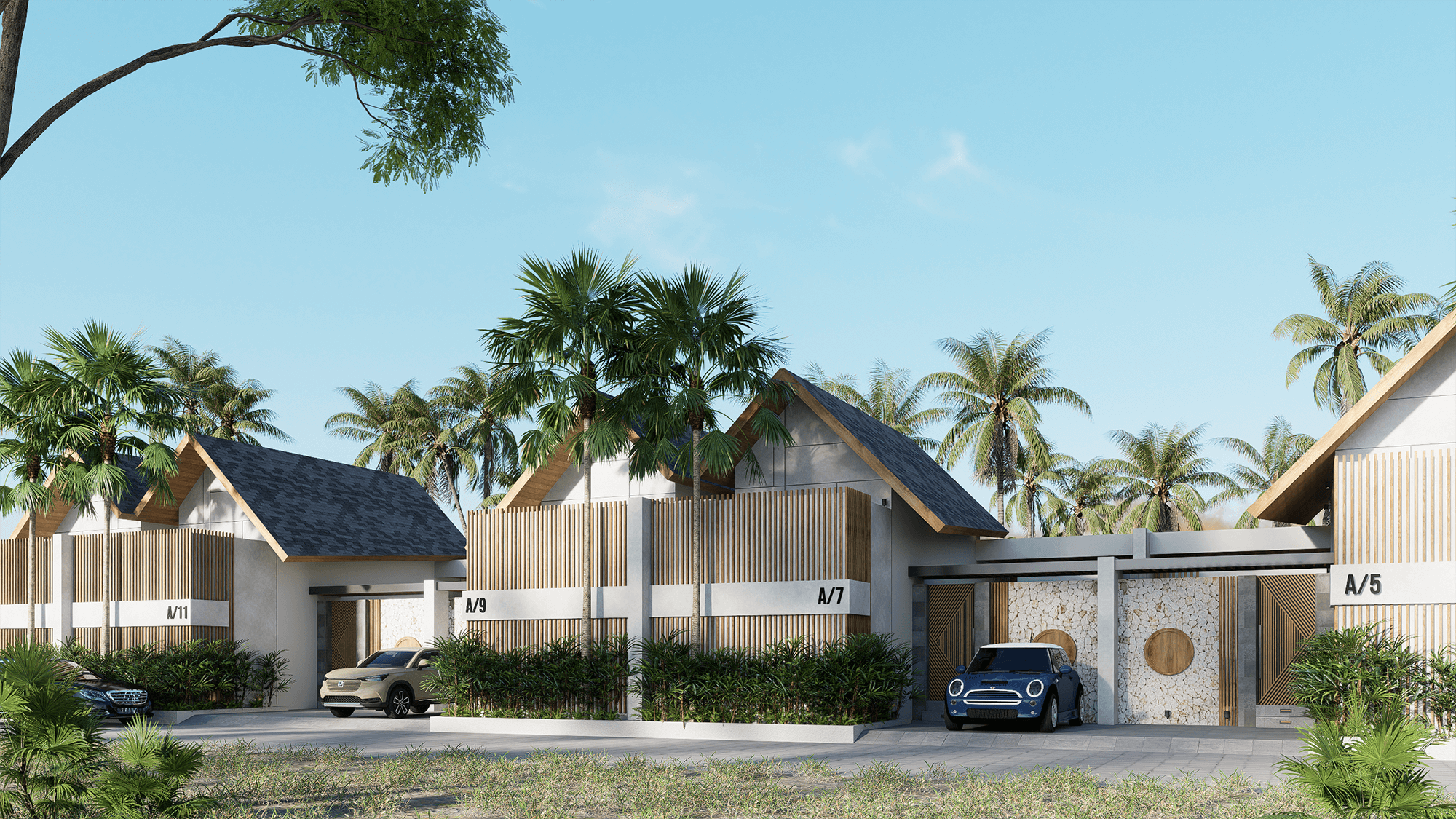 Villa with 2 Bedrooms in Buduk – Outdoor