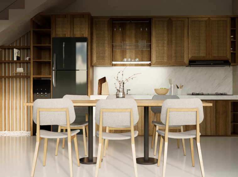 Stunning Villa with 3 Bedrooms in Sanur – Kitchen Dining Area