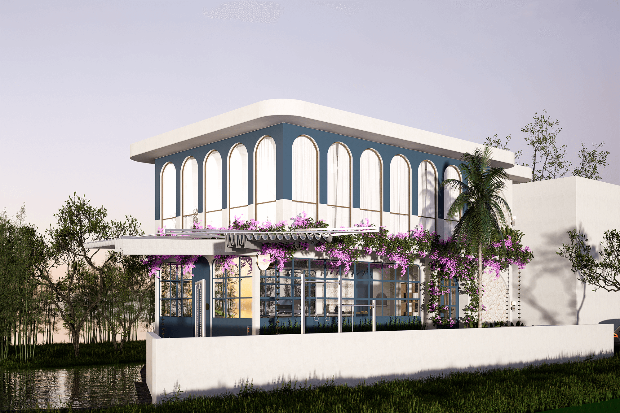 Exceptional Minimalist 2 Bedroom Villa in Kedungu - Outdoor