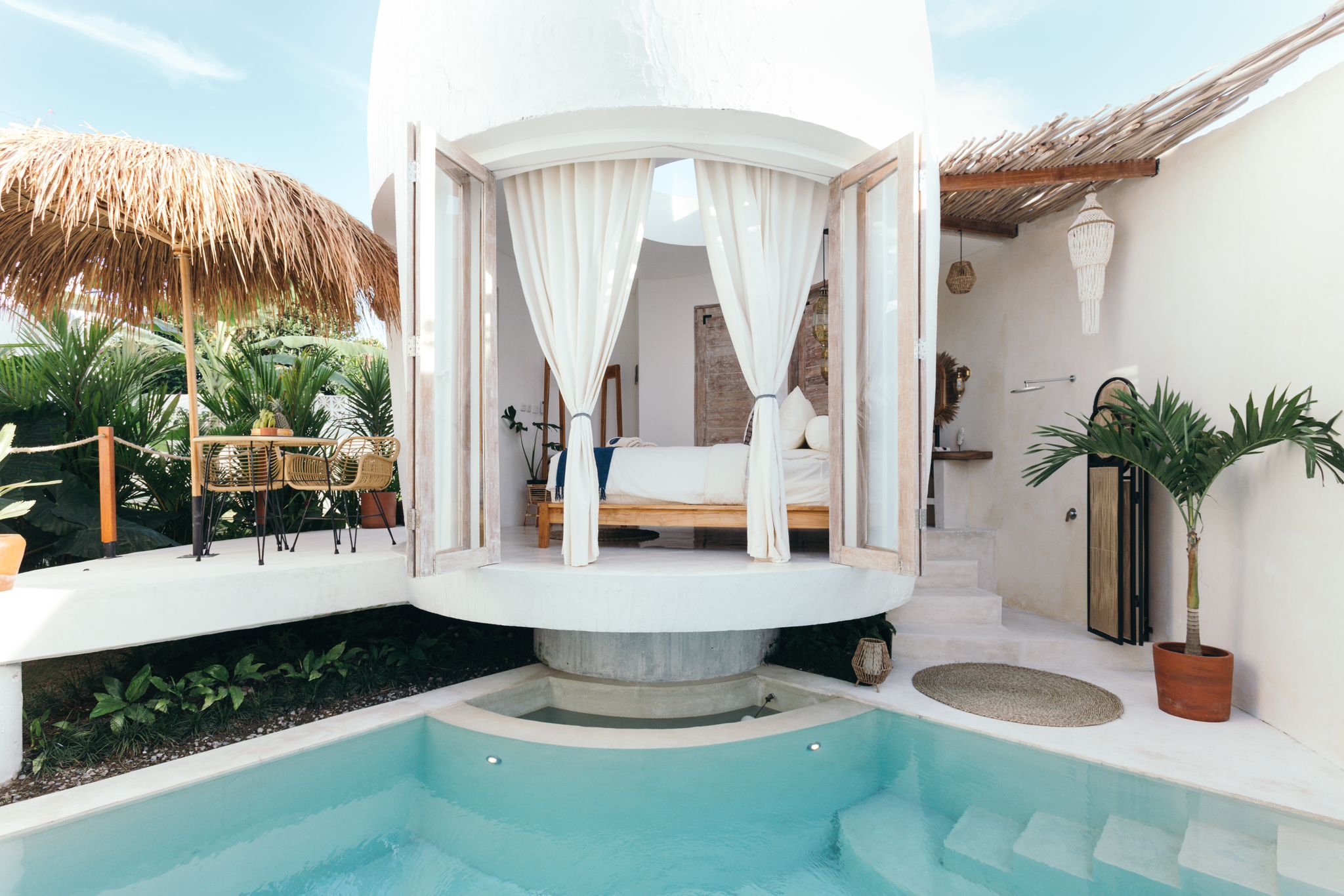 Four Tiny Villas, a 5-Bedrooms Investment in Pererenan - Pool