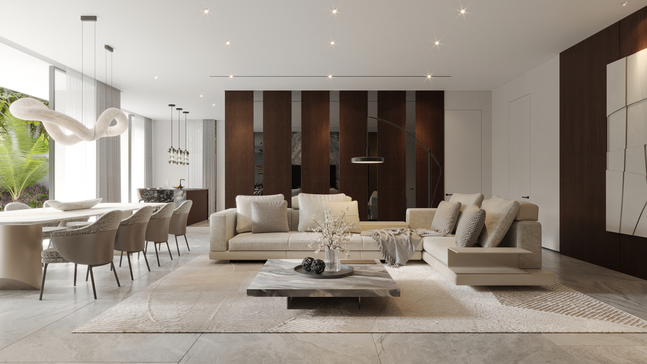 Upcoming Boutique Villa with 3 Bedrooms in Bumbak - Living Room