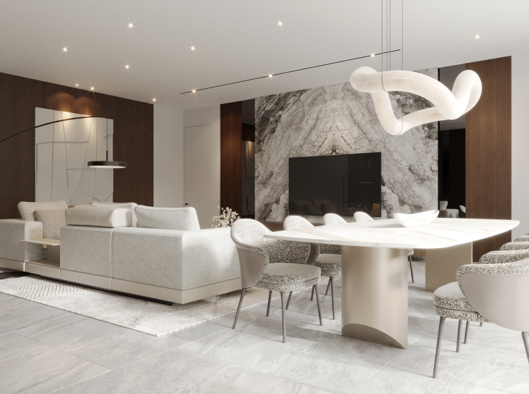 Upcoming Boutique Villa with 3 Bedrooms in Bumbak - Living Room