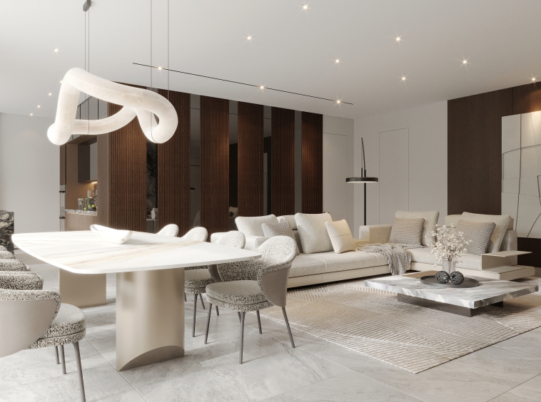 Upcoming Boutique Villa with 3 Bedrooms in Bumbak - Living Room