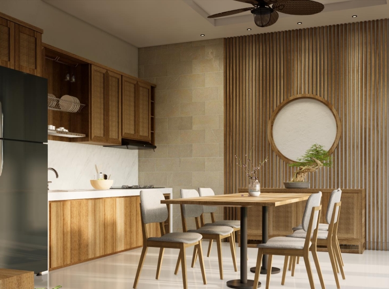 Stunning Villa with 3 Bedrooms in Sanur – Dining Area