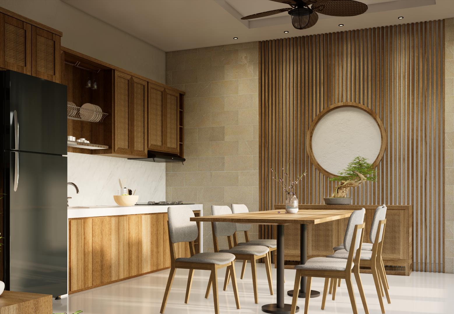 Stunning Villa with 3 Bedrooms in Sanur – Dining Area