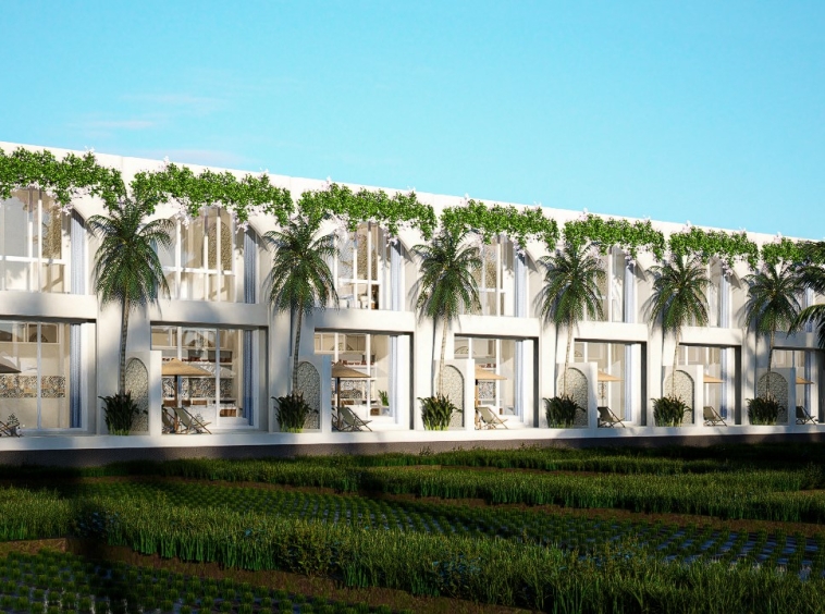 Exceptional Minimalist 2 Bedroom Villa in Kedungu - Front side view