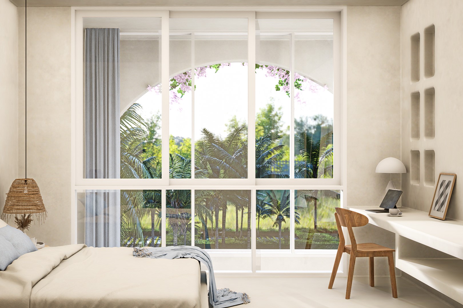 Exceptional Minimalist 2 Bedroom Villa in Kedungu - Bedroom