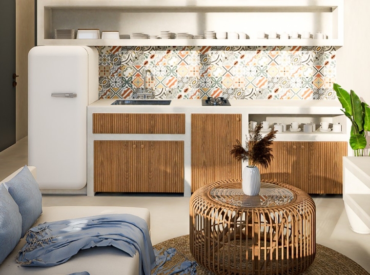 Exceptional Minimalist 2 Bedroom Villa in Kedungu - Kitchen