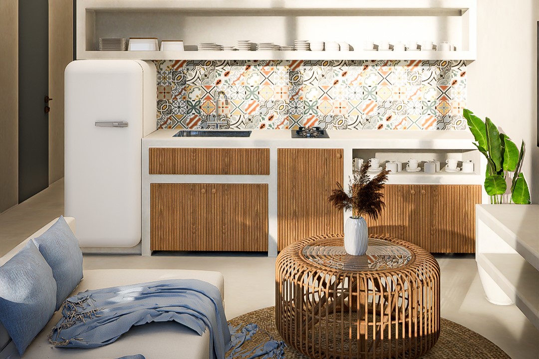 Exceptional Minimalist 2 Bedroom Villa in Kedungu - Kitchen