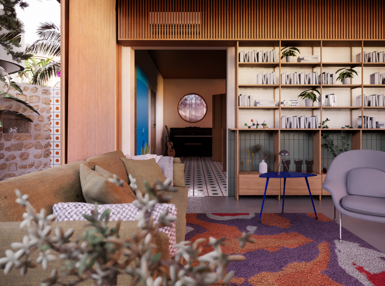 Retro Luxury Villa with 2 Bedrooms Minutes from the Beach