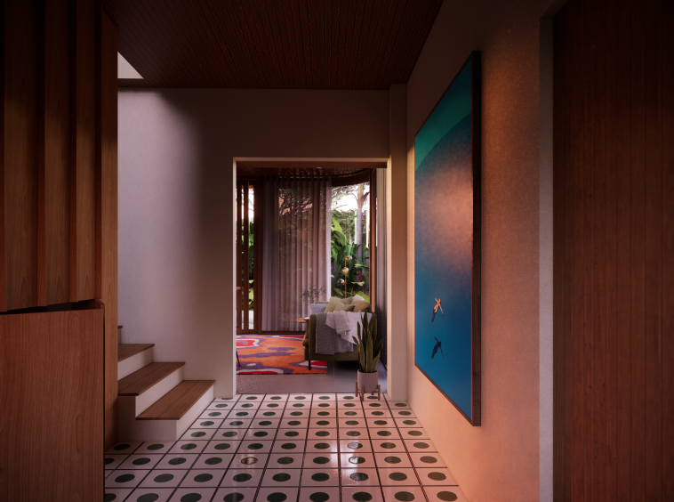 Retro Luxury Villa with 2 Bedrooms Minutes from the Beach - Interior