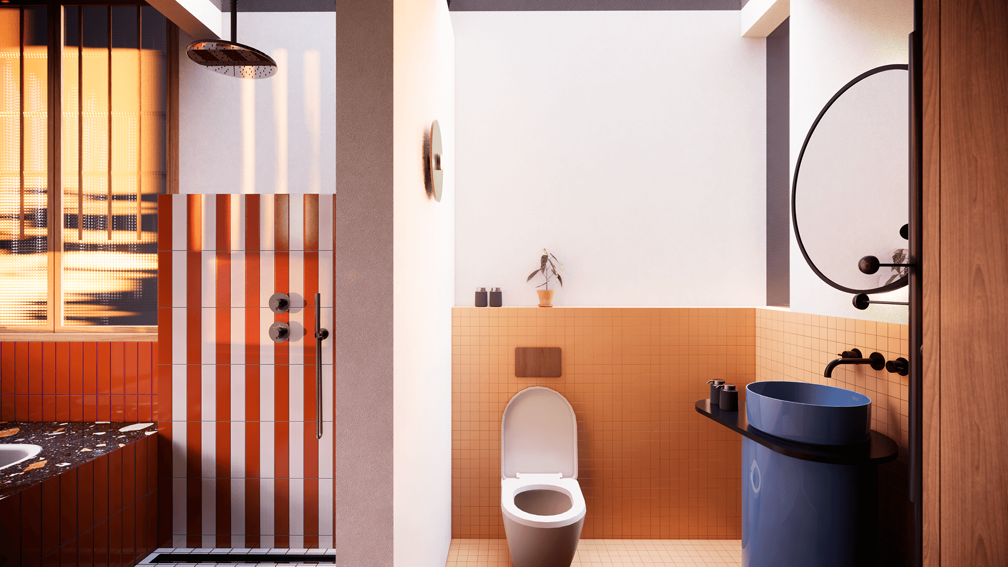 Retro Luxury Villa with 2 Bedrooms Minutes from the Beach - Toilet