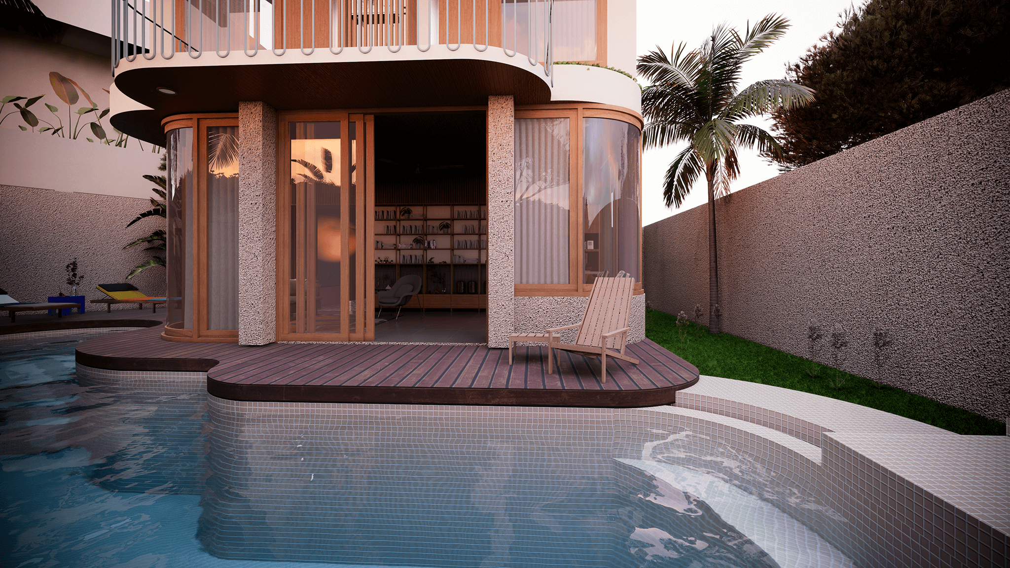 Retro Luxury Villa with 2 Bedrooms Minutes from the Beach - Pool
