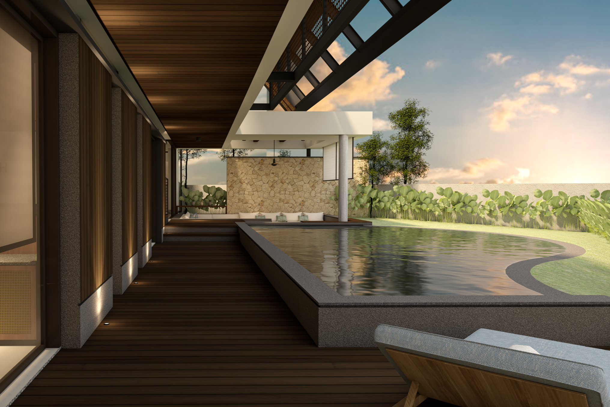 Luxury Villa with 5 Bedrooms in The Heart of Canggu - Pool