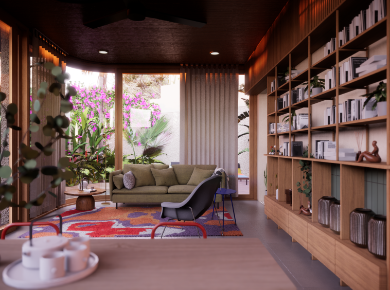 Retro Luxury Villa with 2 Bedrooms Minutes from the Beach - Interior