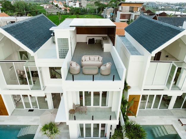 Modern Villa with Rice Field View Minutes from the Beach - View