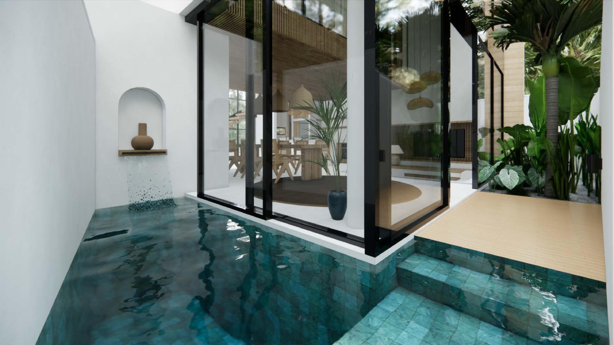 Stunning Villa with 2 Bedrooms and Tropical Backyard in Buduk - Swimming Pool